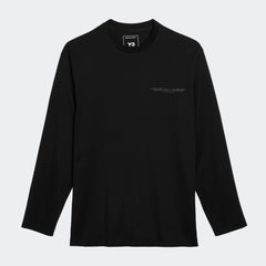 Y-3 Logo LS Tee Black JE9280