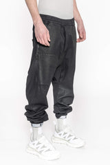 P22 Black Coated Pant