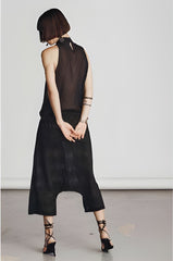 Sleeveless Ruffle Shirt