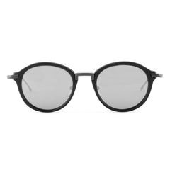 UES-011A Round Matte Black Sunglasses